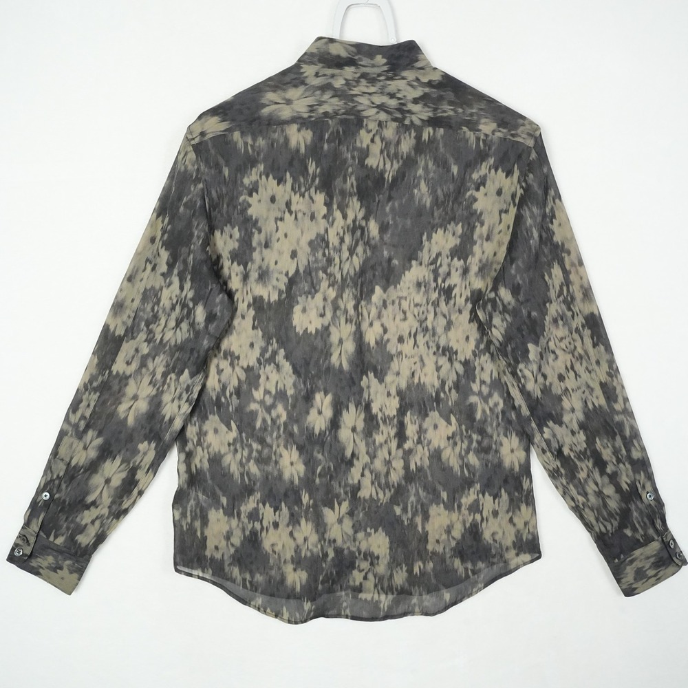 John Varvatos Shirt Mens Small Sheer Abstract Floral Lightweight Modal - Picture 4 of 9